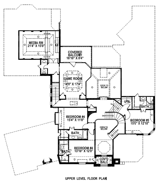 upper floor house blueprint