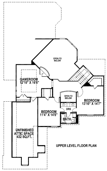upper floor house blueprint