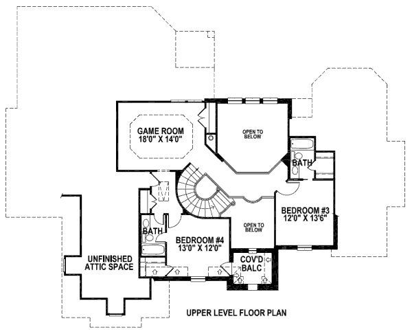 upper floor house blueprint