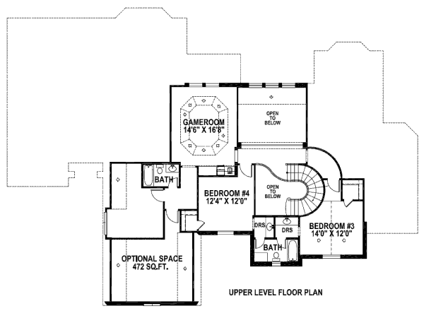 upper floor house blueprint