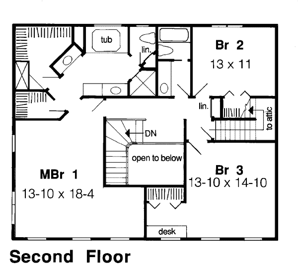 upper floor house blueprint