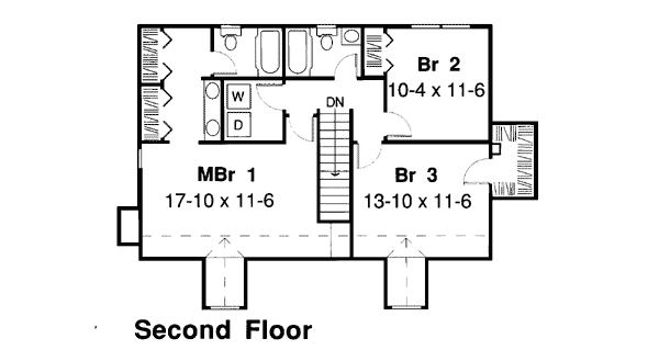 upper floor house blueprint