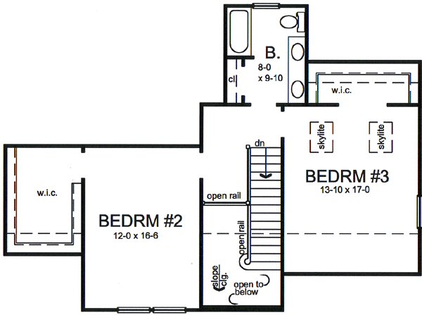 upper floor house blueprint