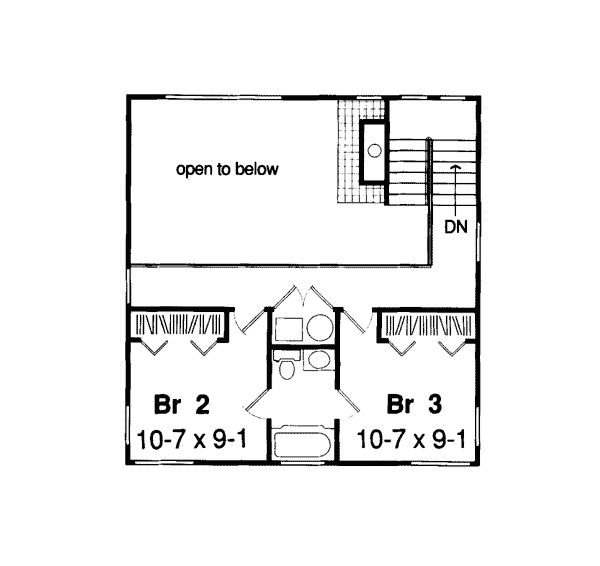 upper floor house blueprint