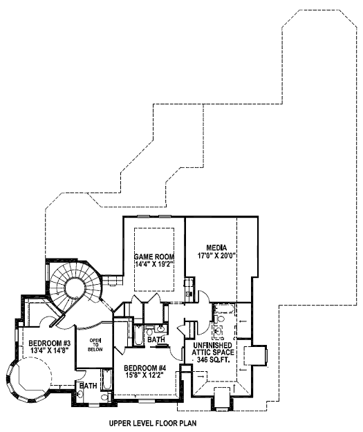 upper floor house blueprint