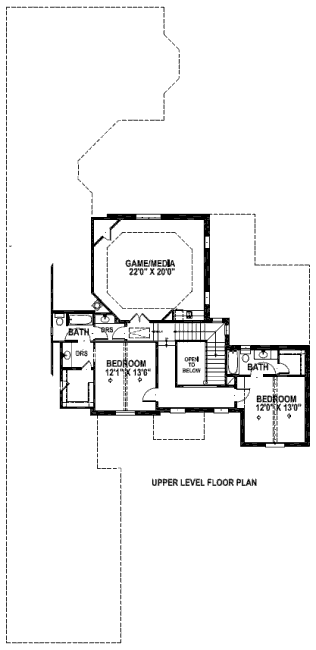 upper floor house blueprint