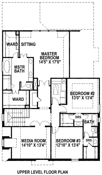 upper floor house blueprint