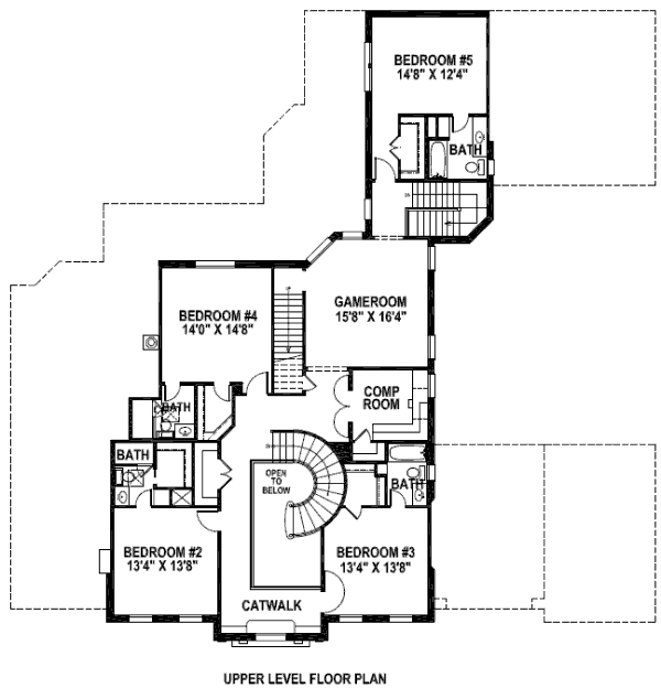 upper floor house blueprint