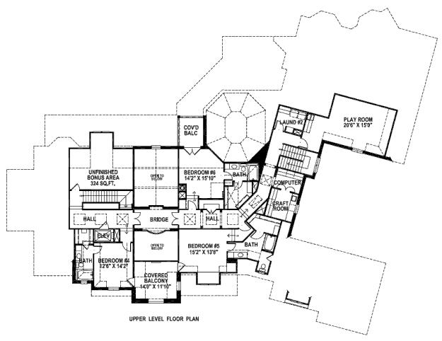 upper floor house blueprint