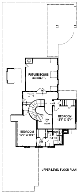 upper floor house blueprint