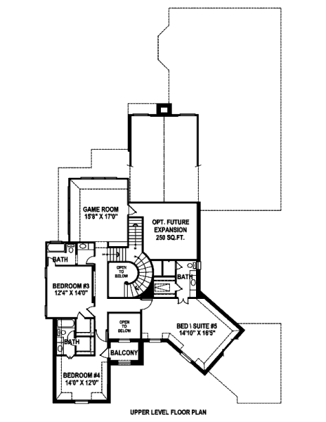 upper floor house blueprint