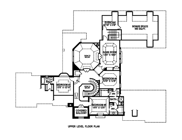 upper floor house blueprint