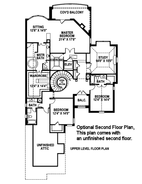 upper floor house blueprint