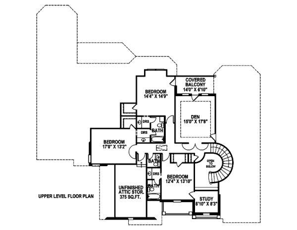 upper floor house blueprint