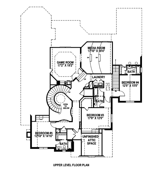 upper floor house blueprint