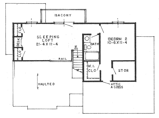 upper floor house blueprint