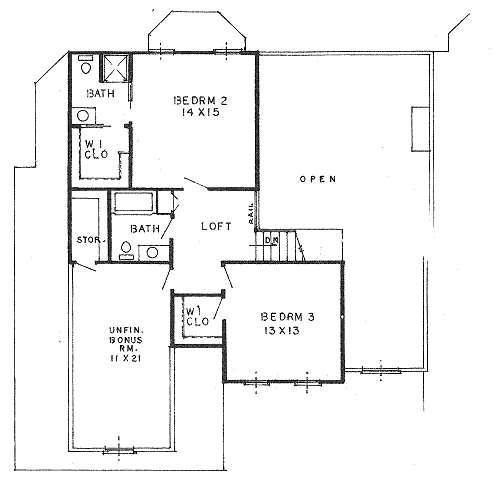 upper floor house blueprint