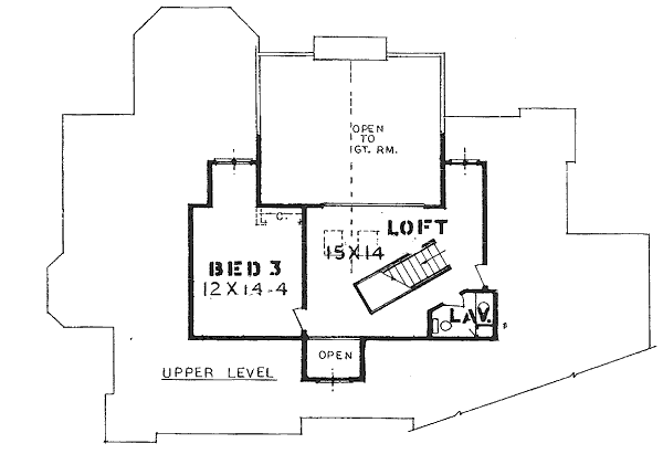 upper floor house blueprint