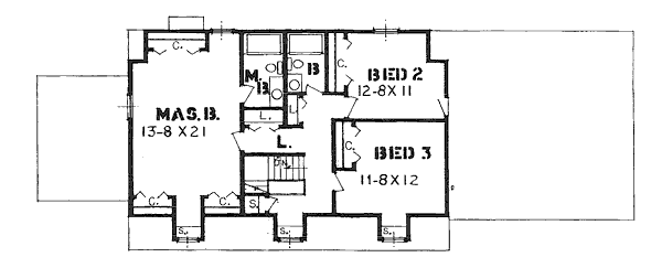 upper floor house blueprint