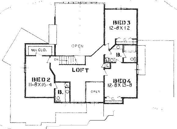upper floor house blueprint