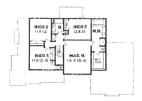 upper floor house blueprint
