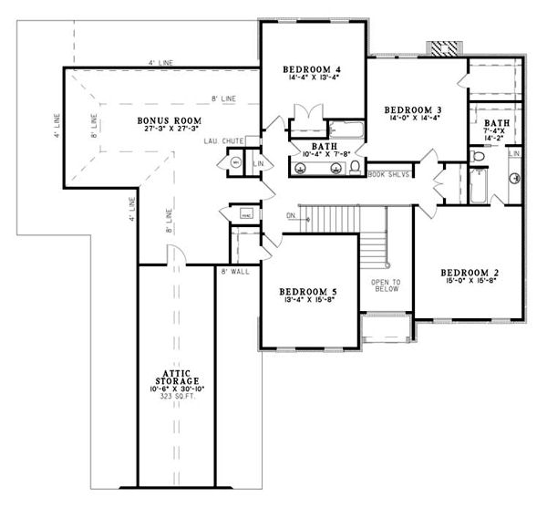 upper floor house blueprint