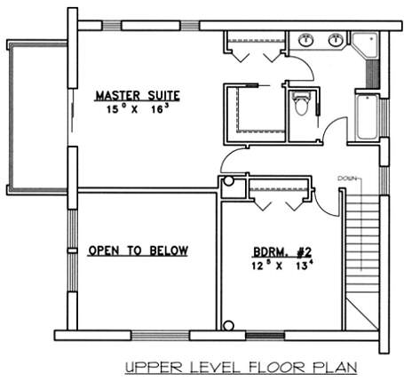 upper floor house blueprint