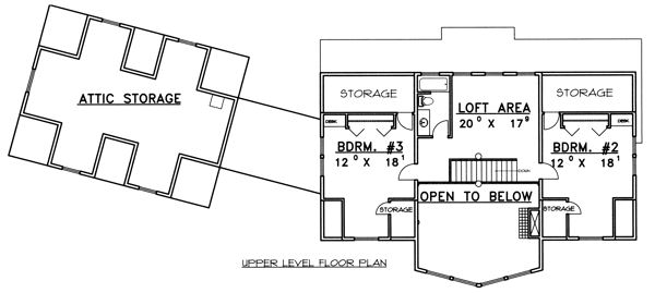 upper floor house blueprint