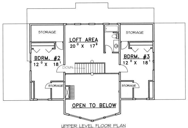 upper floor house blueprint