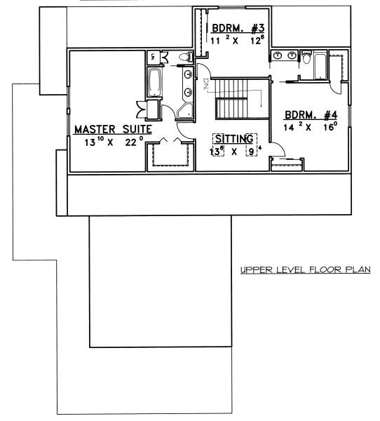 upper floor house blueprint