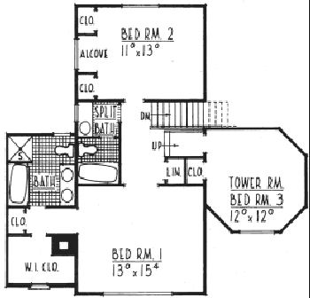upper floor house blueprint