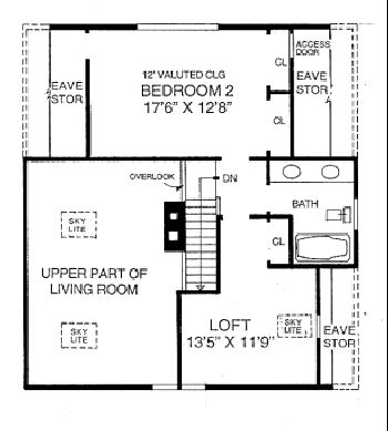 upper floor house blueprint
