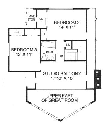 upper floor house blueprint