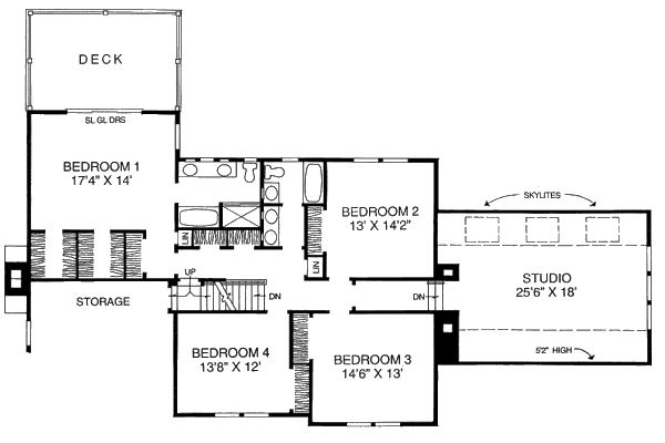 upper floor house blueprint