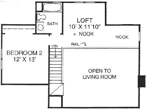 upper floor house blueprint
