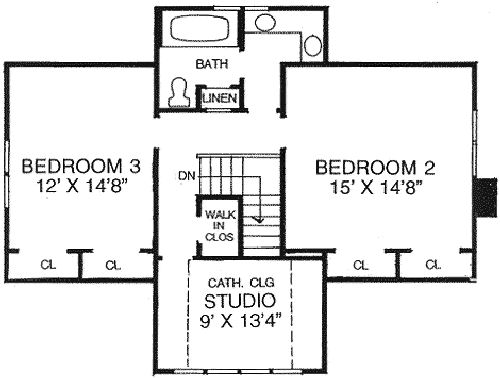 upper floor house blueprint