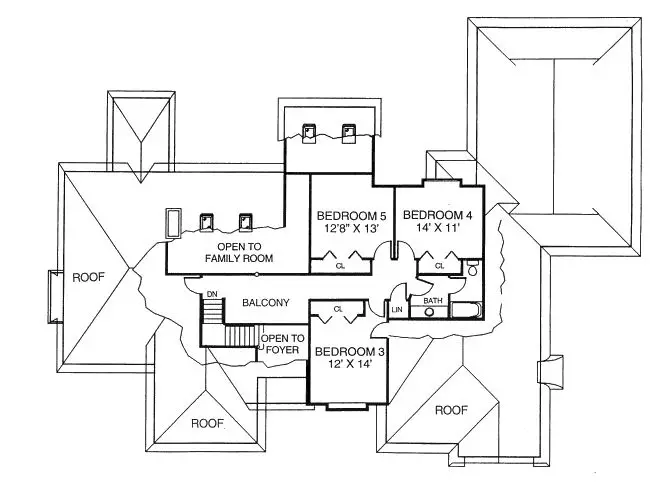 upper floor house blueprint