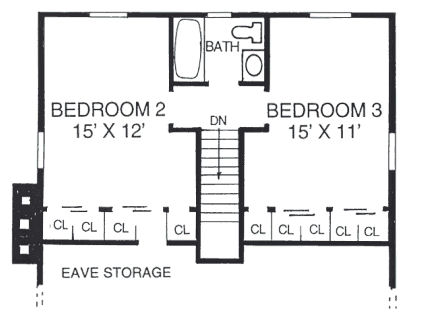 upper floor house blueprint
