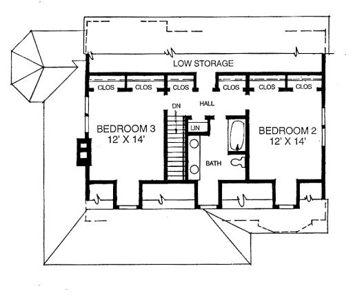upper floor house blueprint
