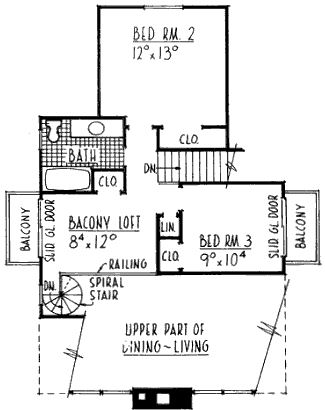 upper floor house blueprint