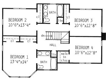 upper floor house blueprint