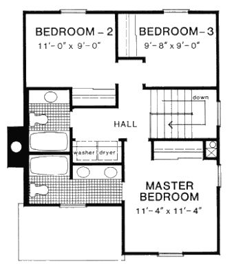 upper floor house blueprint