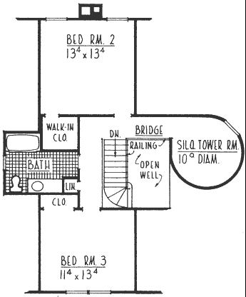 upper floor house blueprint