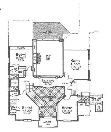 upper floor house blueprint