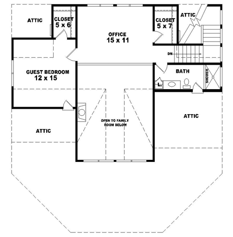 upper floor house blueprint