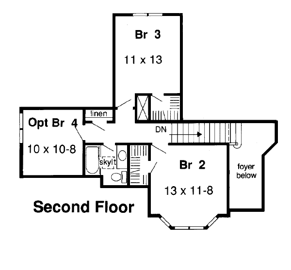 upper floor house blueprint