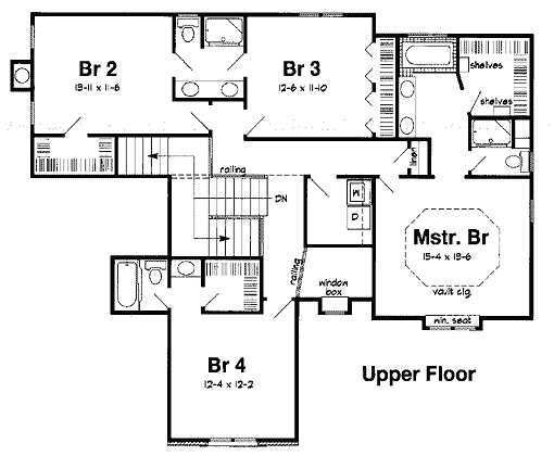 upper floor house blueprint