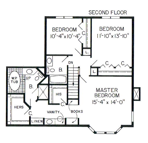 upper floor house blueprint