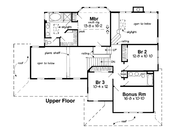 upper floor house blueprint