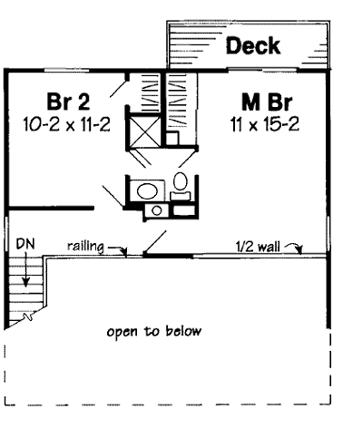 upper floor house blueprint